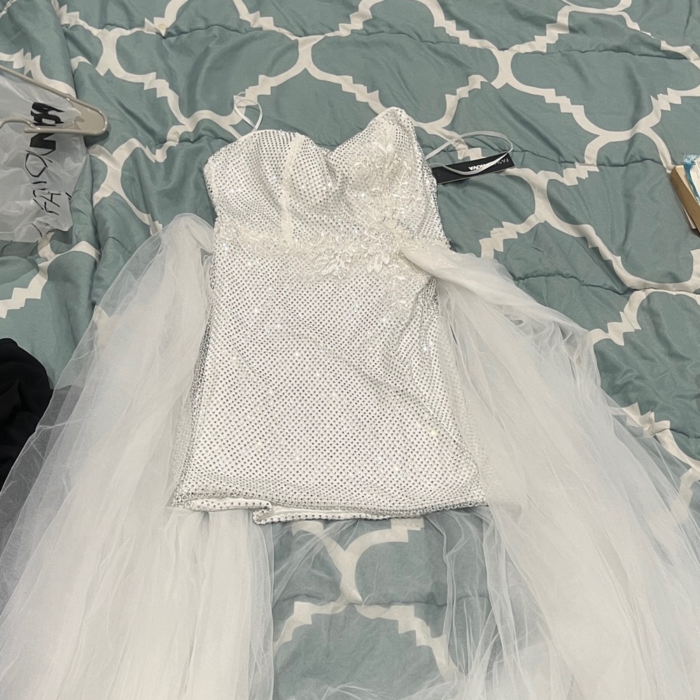 Fashion Nova White Mini Dress